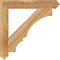 Ekena Millwork Balboa Arts & Crafts Rough Sawn Bracket, Western Red Cedar, 4"W x 30"D x 30"H BKT04X30X30BOA03RWR - alternate 3